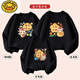 G.duck brand Year of the Snake parent-child wear sweatshirt red family of three mother-daughter wear winter 2025 new autumn and winter New Year mood spring and autumn style soft and comfortable wear-resistant and durable round baby 90cm recommended weight 20-25