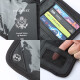 
Passport bag RFID anti-theft and anti-scanning overseas travel document bag men and women air tickets inclusions visa storage bag business card bag water splash travel supplies black