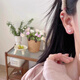 Cute kitten earrings for women niche design high-end light luxury earrings 2025 new popular earrings cute cat tail earrings 1 pair