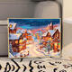 Tiger Tiger Galison Hiver Lumière Christmas Oil numérique Peinture d'huile de bricolage Couleur Couleur à la main Cadeau à la main Peinture décorative de haute valeur suspendue peinture QX15841 60 * 70 cm Cadre intérieur d'épaisseur + cadre exquis exquis