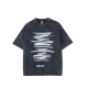 Opeodly American High Street Trendy Brand T-shirt à manches courtes pour garçons Retro Retro Trendy Casual Washing