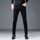 Sommerlaste Jeans für Männer reine schwarze schlanke Wäsche elastische High-End-Modemarke Casual Long Hosen vier Jahreszeiten TP 701 Black 30