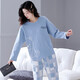 Pang Donglai Supermercado DL [En venta] Pajamas para mujeres en primavera Invierno de algodón puro Pantalones de manga larga Ropa para el hogar 2025 Nuevo estilo Off XB9934 Women's Style 195 4xl Código [175-200Jin [Jin equivale a 0.5 kg]]]
