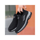 Adachiaki Lijian Old Man Shoes Mesh Summer Mesh Transportable Mamá y papá Zapatos Anti-Solas Casuales Ligeros Ligeros Breatables 9928 Negro (Modelo de hombres) 39 (245 mm)
