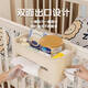 
Yonghuan bed storage hanging basket next to the bedside baby diaper table side side diapers storage towel storage bags, cream white-full-enclosed hanging baskets storage