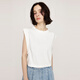 Moussy/Sly2025 Summer Simple Simple Color Color Round Necksemante Randevale.
