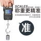 Portable electronic scale, portable scale, spring scale, fishing scale, luggage scale, small electronic scale, portable scale, gram scale, weighing vegetable, express crane scale, large handle, portable scale, range 50KG/accuracy 0.01kg (battery model)