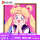 曼朗可爱卡通美少女战士数字油画diy儿童手绘填充丙烯油彩画卧室挂画 SJ16852 60*60cm相框(颜色可选)+画笔颜料