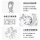 DAISY DREAM 999 pure silver pendant necklace women's single pendant four-leaf clover clavicle chain necklace high-end pendant without chain pendant 999 pure silver Möbius ring pendant