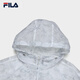 
FILA official women's woven jacket 2025 summer fashion casual loose full print hooded top