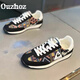 Lienzo de la marca europea lienzo transpirable Forrest Gump Shoes 2025 Nuevos zapatos casuales versátiles para zapatillas de moda de suela suave de los hombres Negro - lienzo transpirable 42 - tamaño de zapato de cuero, grande