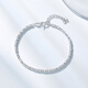 Chao Acer Explosive Blonde Beads Platinum Bracelet for Women PT950 Bracelet Stacked as a Gift for Girlfriend, Estimated Labor Cost 550 Yuan, 6g, Chain Length Approximately 16cm + Tail Chain