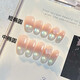 
Summer Gradient Ins Glass Bead Cat Eye Hand Wearing Armor High-level Three-dimensional Butterfly Gentle Whitening Manicure Patch Summer Butterfly (Short Oval about 17mm) 1 piece S (regular hand/hand is not big or small/first try)