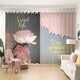 CLCEYOUOT Custom Curtains Modern American Nordic Flowers Rose Flowers Little Girl Princess Room Bedroom Living Room B1049 Cloth-Hook width 1 meter price/How many meters do you want to take a photo