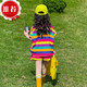 Ultraman Kinder Sommer farbenfroh mit Set 2025 Neue Dopamine Girls Sommer Kurzärmel Kinder Wear Girl zweiteiler roter Farbstreifen 120 cm All Größe