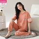 Modal Damen Kurzärärmelte Pyjamas Anzughose Sommer reines Baumwolle Kleidung reines Baumwolle kann im Sommer im Sommer im Sommer im Sommer Sommer Y9721 m getragen werden (Empfohlen 75-95jin [Jin gleich 0,5 kg])
