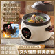 Electric stew pot steamer electric cooking pot stew pot casserole stew and steam all-in-one food supplement pot stew soup cup electric stew pot electric casserole soup pot stew water-proof porridge multi-function 3.8L purple sand scheduled appointment for 3-4 people