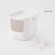 MUJI polypropylene cat litter box with lid pet supplies cat toilet balcony semi-enclosed white