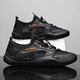 Remtin hollow summer men's shoes new sandals mesh non-slip breathable casual outdoor large net sports shoes 1276 gray (recommended to increase one size to shoot) 39