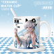 Nid Summer Battle Brandt Phoebe Canterella Zanne trajes de baño periférico taza de cerámica de cerámica de anime [taza única blanca] tj4877 exquisito [muk] + cuchara + tapa de taza + tapa + tapa