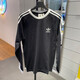阿迪达斯 （adidas）三叶草Adicolor三条纹男子运动休闲长袖T恤IA4879 IA4877 IA4879白色 S _175_92A