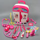 Kinderhaus Spiel Little Doctor Nurse Toy Set Girl Boy Krankenhaus Babyinjektion Stethoskop Trolley Hülle Blaues Koffer 17 -teiliges Set
