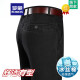 Romon Summer Fino Seda Jeans de seda Hombres Pantalones casuales de pierna recta suelta Hombres de pantalones de papá de mediana edad y anciana