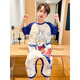 Ultraman (ULTRAMAN) 2025 summer new one-piece children's pajamas boys home clothes Ultraman pattern cotton pure cotton sleeping bag 9923# green dinosaur 170 6 size height 80-90cm weight 25-30Jin [Jin equals 0.5 kg]