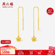 Saturday Fu 5G craft gold ear wire women's gold earrings birthday gift price A0913528 about 0.91g one pair