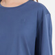 Aigle [neues Produkt im Frühjahr und Sommer] Aigao 7-Viertel-Hülsen-T-Shirt Pure Cotton Antibacterial Casual einfacher 7-Viertel-T-Shirt T-Shirt Top für Frauen Swamp Blue BI983 38 (165/88A)