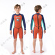 TLXT children's swimsuit girls and boys thickened warm and cold-proof one-piece long-sleeved winter swimsuit surfing wetsuit dark blue men's one-piece long-sleeved trousers size 6 115-128cm 18-25kg