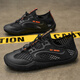 Remtin hollow summer men's shoes new sandals mesh non-slip breathable casual outdoor large net sports shoes 1276 gray (recommended to increase one size to shoot) 39