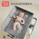 Honeyseed diaper table mother and baby flagship baby care table multi-functional foldable bath baby love gray version - love style +5A level + waterproof surface 1