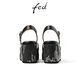 FED strap leather sandals summer new style women's shoes sequin thick-soled heeled sandals women's D0426-YA687