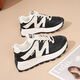 Chaussures Qisa pour femmes en été à la mode d'été, course de chaussures décontractées, Nouvelles chaussures blanches confortables et respirantes arbore les chaussures de papa non glissantes RF-6628 beige 38