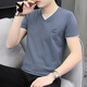 Playboy (Playboy) American Fashion Brand ins футболка с короткими рукавами для мужского воротника куриного сердца Чистое хлопок.