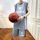 
Aoji summer student basketball uniform suit for youth sports vest shorts trend 6636 blue (vamp + shorts) L 90-110Jin [Jin equals 0.5 kg]