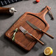 Wilkie Steak Special Plate Steak Plate Steak Knife and Fork Pizza Wooden Tray Wooden Chopping Board Western Food Fully Concave Ebony Steak Board