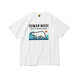 Spot Human0 Japaner Sommer Schwergewichts Bambus Baumwollpolar Bär gedruckt kurzärmelig T-Shirt Japanisches kurzes Tee Weiß 3882 L