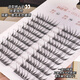 BQI Summer Blue Tears False Eyelashes for Women Natural Model Simulated Single Cluster Contrast Color Cluster Self-Adhesive Eyelashes Suitable for Novices