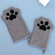 Pet towel glove type dog special quick-drying absorbent cleaning towel cat bath towel pet supplies pink 22*15cm (single pack)
