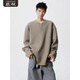 CHENSHAUNG solid color 300Jin Jin is equal to 0.5kg sweatshirt men's fat Henry collar long-sleeved T-shirt extra large size simple outdoor casual bottoming shirt jacket black 8XL recommended 270-300Jin Jin is equal to 0.5kg