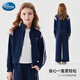 Disney Girls Suit Spring and Automne Fashionable Sportswear Suit Fashionable Girl Coat Pants Rabbit Officier de police Navy 160