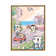 2025 new line puppy digital oil painting DIY cure cartoon children's hand-painted fill coloring oil painting LL13886 20*30cm thick solid wood inner frame acrylic pigment + special
