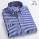 
Summer new men's short-sleeved shirt pure cotton thin plaid middle-aged casual cotton half-sleeved shirt daddy suit hk- 9930 pure cotton thin 38