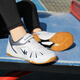 Double Star Bate Badminton Shoes for Boys and Girls 6-13 Years Old Autumn Mesh Breathable Sports Shoes Teenage Students Table Tennis Shoes White Blue 36