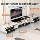 
Liku TV Cabinet Flooring 2025 Latest Modern Simple Living Room Small Household Retractable Coffee Table TV Cabinet Combination Recommended | Four-door Retractable (120-170) Black and White Assembly (Only Installed)