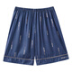 Catman Men Ice Silk Pyjama Pantalon d'été Shorts Simple Big Shorts en liberté Summer Men Summer Pantalon Home 698 Blue 3xl [Recommandé 160-180jin [Jin est égal à 0,5 kg]]]