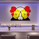 Internet Celebrity Check-in Layout Live Broadcast Room Hintergrund Ornamente Bar Industrial Style Wandaufkleber Szenen Dekoration Grill Kreativität 15693 Sesame Street 02-Cheffer Board 10mm klein