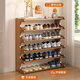 Ou Runzhe simple shoe rack household wooden door multi-layer dormitory storage rack bamboo shoe cabinet 6 layers 50